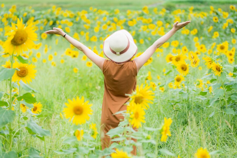 幸せいっぱいになった不登校の母のイメージ