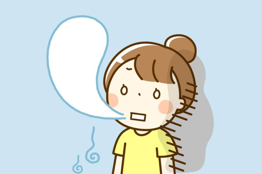 悩みすぎて抜け殻のようになったママのイメージ