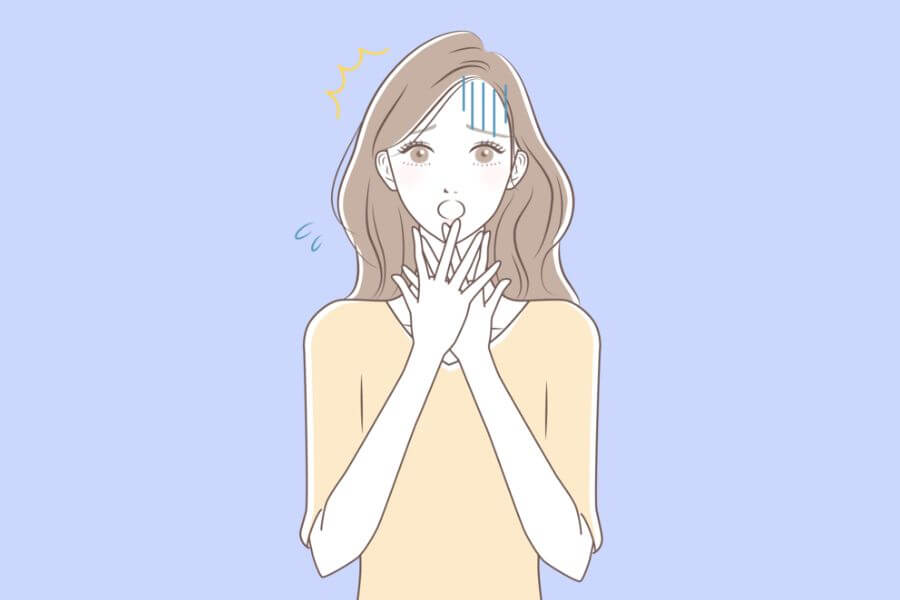 自分が言いたくない言葉を言っていたことに気がついたママのイメージ