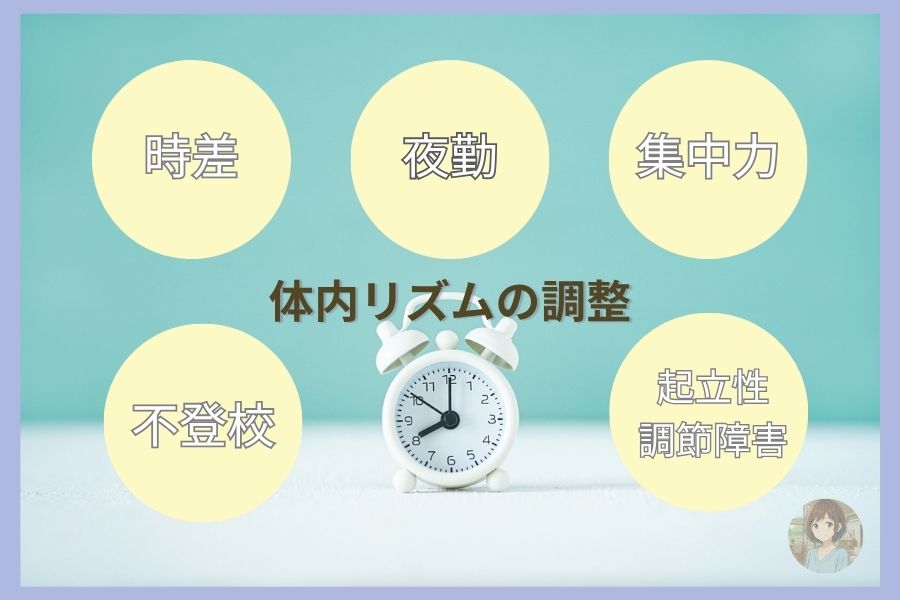 光目覚まし時計が有効な人を図解でピックアップしたイメージ